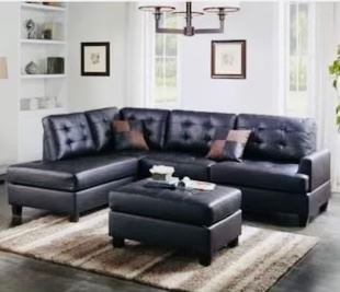Sectional dark brown 