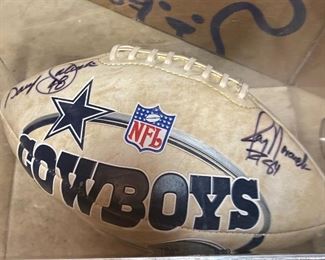 Dallas cowboys signed football 