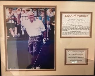 Arnold Palmer memorabilia 