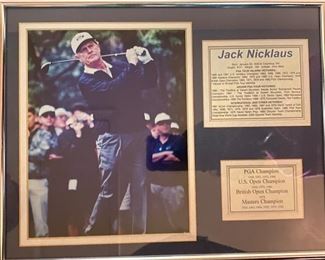 Jack Nicklaus memorabilia 