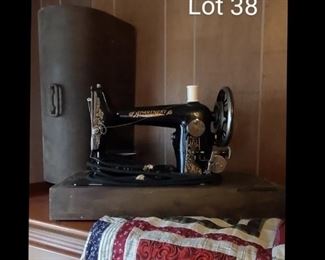 Portable antique sewing machine