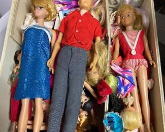 Large Collection 60’s-70’s Barbies, Clothes  & Luggage 