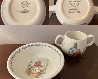 Wedgwood Peter Rabbit Bowl & Dbl Handled Cup