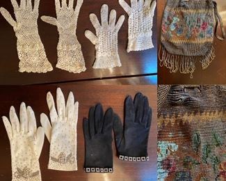 Vintage Ladies Evening Gloves