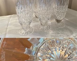 Set Crystal Waterford Water Glasses