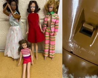 Large Collection 60’s-70’s Barbies, Clothes  & Luggage