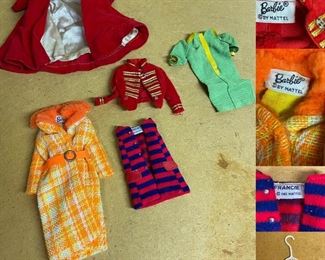 Huge Collection of Authentic Vintage 50’s-70’s Barbie Clothing & Accessories 