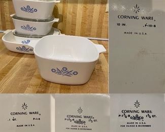 Vintage Blue Cornflower Corning Ware 