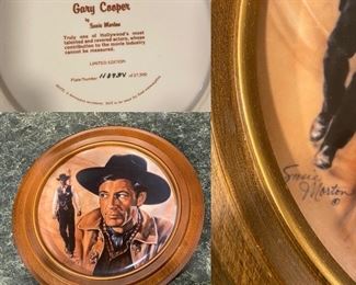 Gary Cooper by Susie Morton Ltd Edition Plate 11843V of 27,500