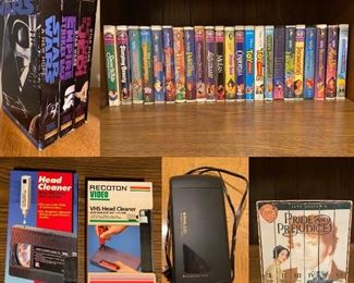 Large Collection of VHS ( Disney ), Dream Works, Ect…