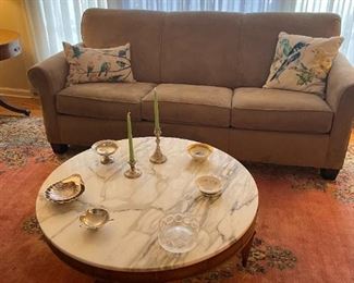 Sleeper Sofa - Marble top Coffee Table