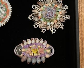 Antique? Shell brooches