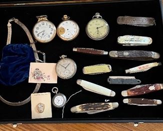 Knives and pocket watches 