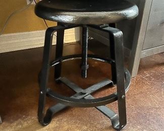 heavy iron work stool