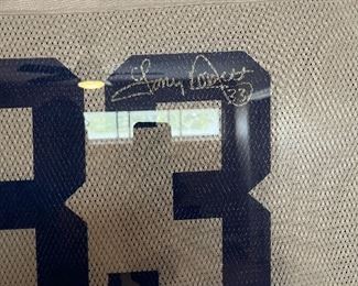 Tony Dorsett signed Hall of Fame jersey