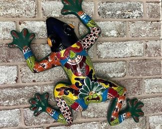 Talavera gecko wall art
