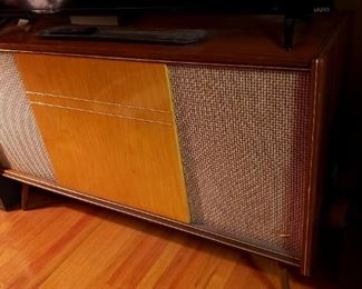 1950's Korting Delmonico console record player.  Does not work but makes an amazing TV stand or buffet