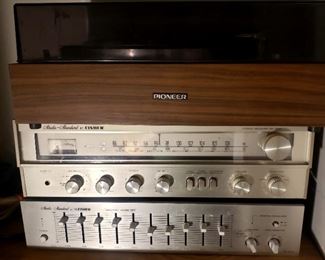 Pioneer Pl12D turn table
Fisher Studio Standard Amp and Eq