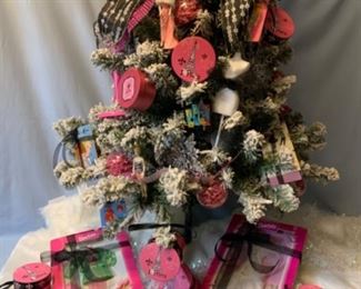 Barbie tree with proceeds to support the Food Lifeline. 