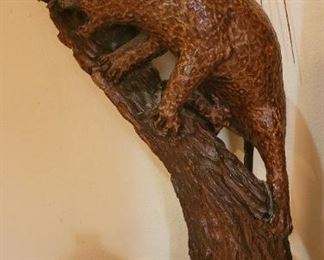 Wood carving by artist