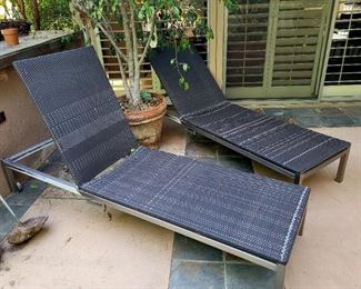 Gloster chrome loungers