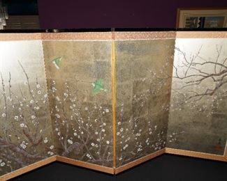 Nightingale & Plum Blossom Screen by Haruki Sakuraba. We even have the COA. 