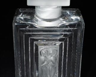 Lalique crystal Duncan #3 perfume bottle, made in honor to the great American dancer, Isadora Duncan. 