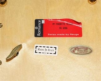 Reuge romance music box, plays My Favorite Things from the Sound of Music. Just Lovely!