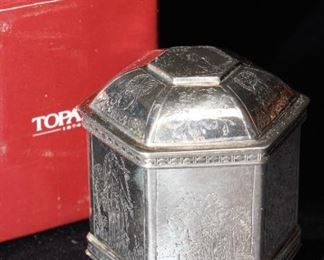 Topa'zio silverplated marriage box