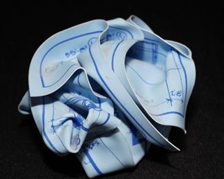 M & Co. Labs crumpled paper paperweight