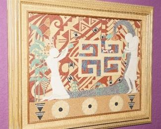 "Songs of Germination" Hopi sand painting by H. Honjeva