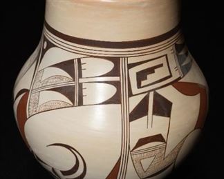 Vintage polychrome pottery from Hopi Joy Navasie aka Frogwoman.
