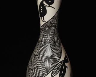 Acoma flutist vase-by A. Concho