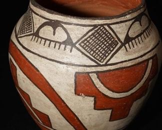 Vintage to Antique polychrome pottery