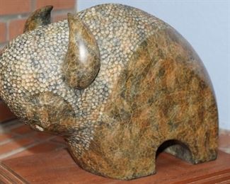 Large Bronze Buffalo by Fred Begay #7/20-1989