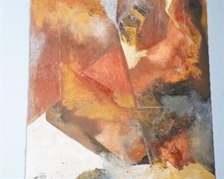 Large abstract oil on canvas called "Li" by Joseph Eads