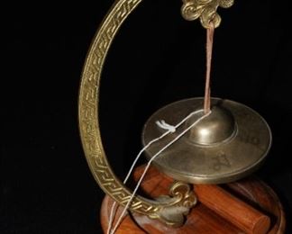 Tibetan brass & wood chime/bell