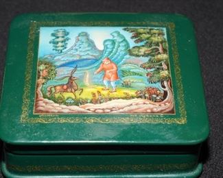 Man with Fire Lucy Maxym Russian Lacquer Box