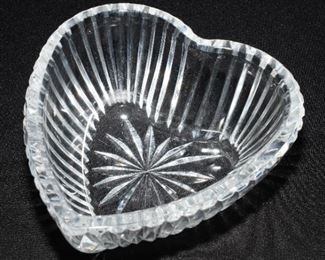 Waterford crystal heart trinket bowl