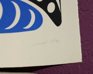 Dennis Allen signature in pencil