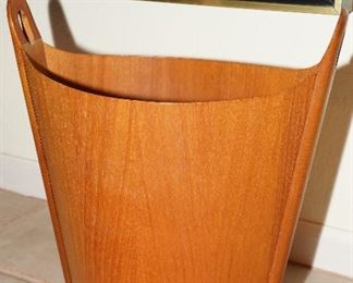 PS Heggen teak waste basket by Einar Barnes