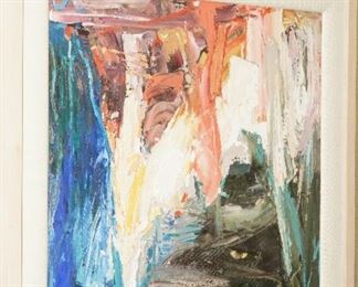 Abstract oil on canvas by SR Boone