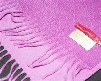 Lavender cashmere scarf for Saks 5th Avenue
