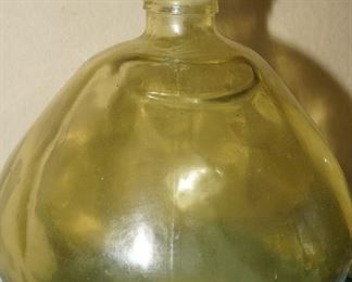 Off center art glass vase