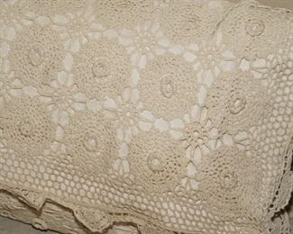 Vintage hand knitted pillow shams-set of 2