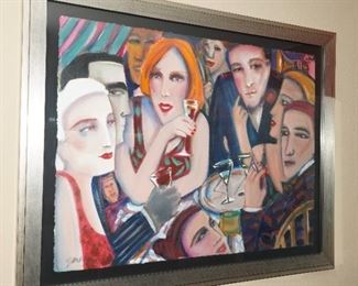 Painting honoring the music of Cole Porter by Sandra Jones Campbell