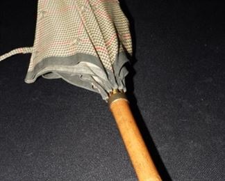 Italian carved wood lion head umbrella-very cool!