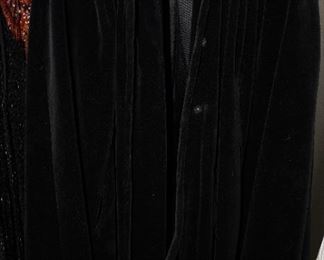 I Magnin velvet overcoat