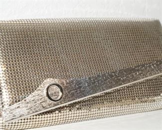 Rodo rhinestone silver clutch