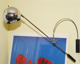 Mid century dome hanging desk lamp
